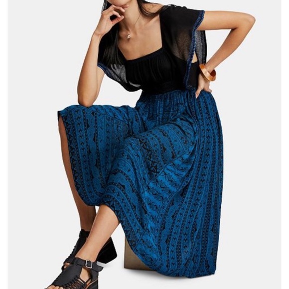 Free People In Search of Paradise Midi Boho Dress - Picture 4 of 11